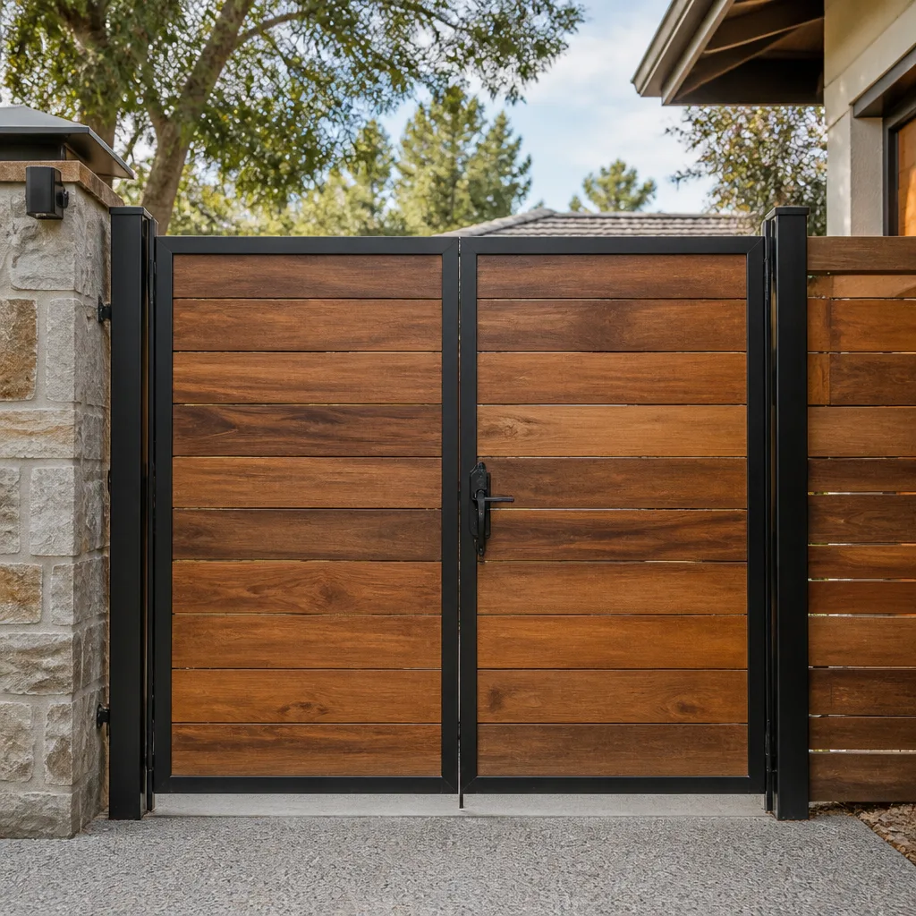 Wood & steel frame